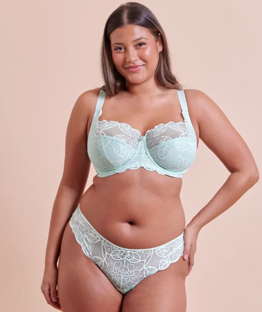 Curvy Kate Lovelace Brazilian Brief - Pale Mint - Image 9