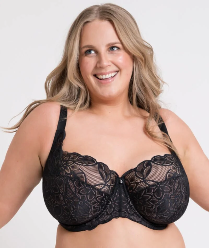 Curvy Kate Lovelace Full Cup Side Support Bra - Black/Taupe - Image 5