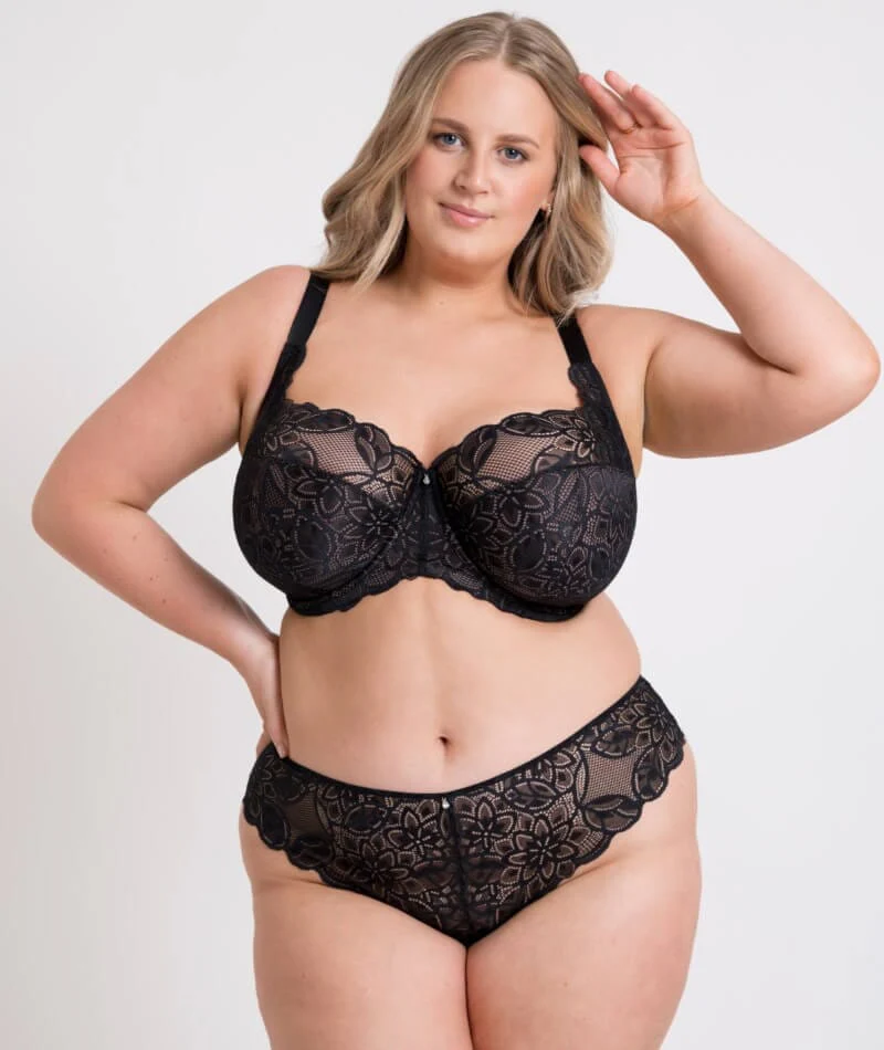 Curvy Kate Lovelace Full Cup Side Support Bra - Black/Taupe - Image 8