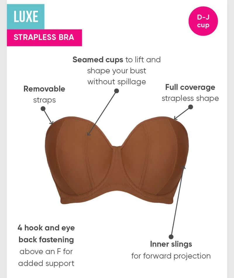 Curvy Kate Luxe Strapless Bra - Caramel - Image 14