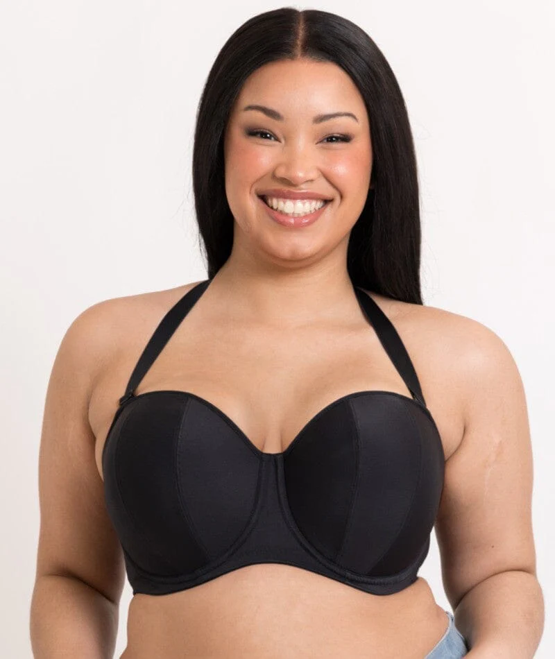 Curvy Kate Luxe Strapless Bra - Jet Black - Image 4