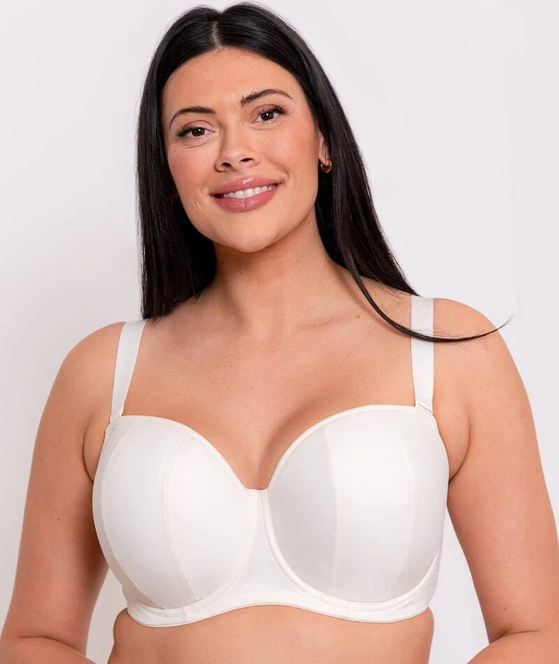 Curvy Kate Luxe Strapless Bra - Pearl Ivory - Image 3