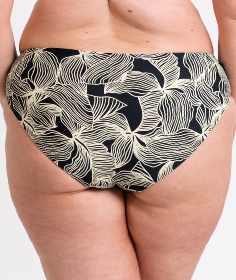 Curvy Kate Ripple Reef Classic Brief - Black Print - Image 3