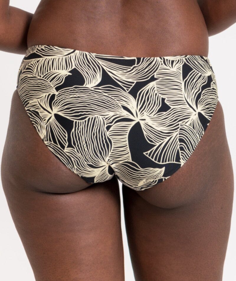 Curvy Kate Ripple Reef Classic Brief - Black Print - Image 4