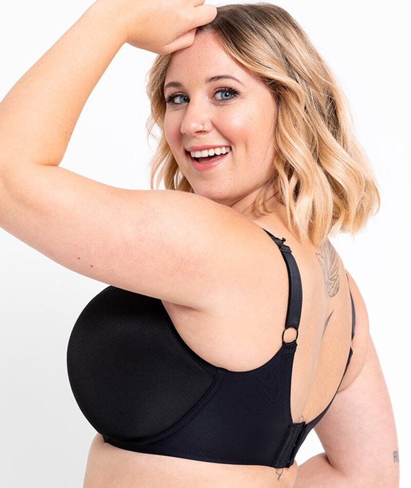 Curvy Kate Smoothie Spacer T-Shirt Plunge Bra - Black - Image 3