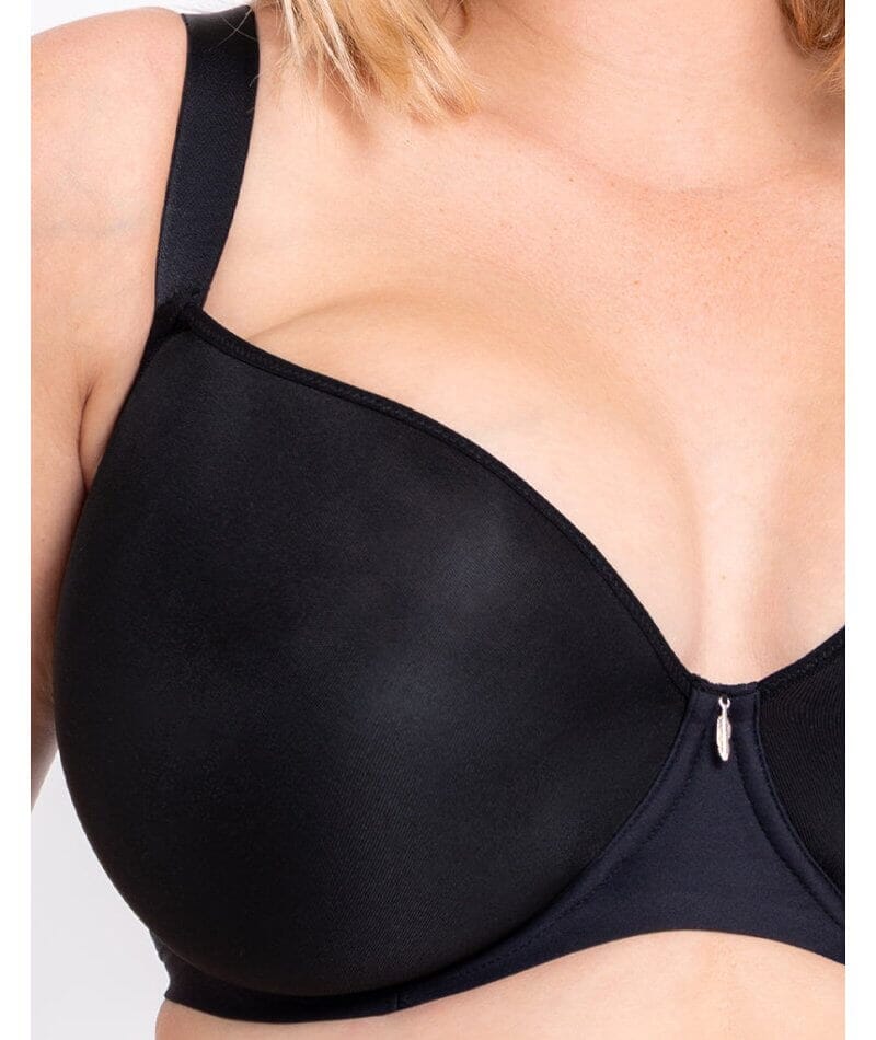 Curvy Kate Smoothie Spacer T-Shirt Plunge Bra - Black - Image 4