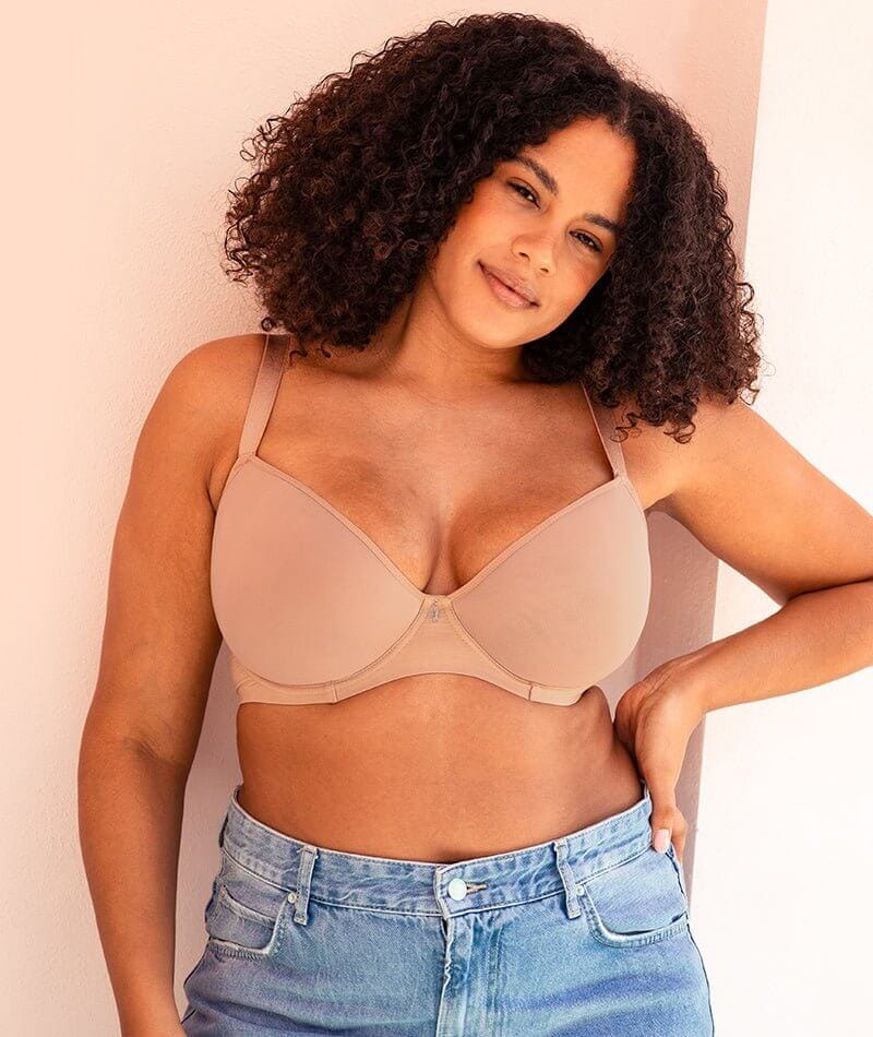 Curvy Kate Smoothie Spacer T-Shirt Plunge Bra - Latte - Image 6