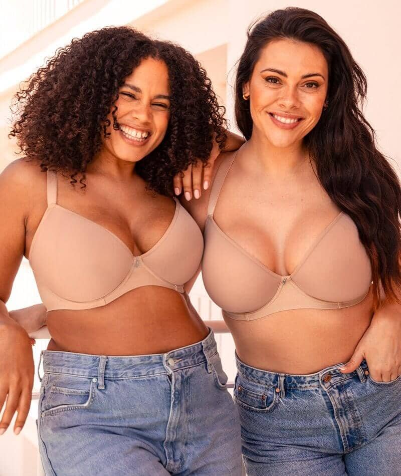 Curvy Kate Smoothie Spacer T-Shirt Plunge Bra - Latte - Image 7