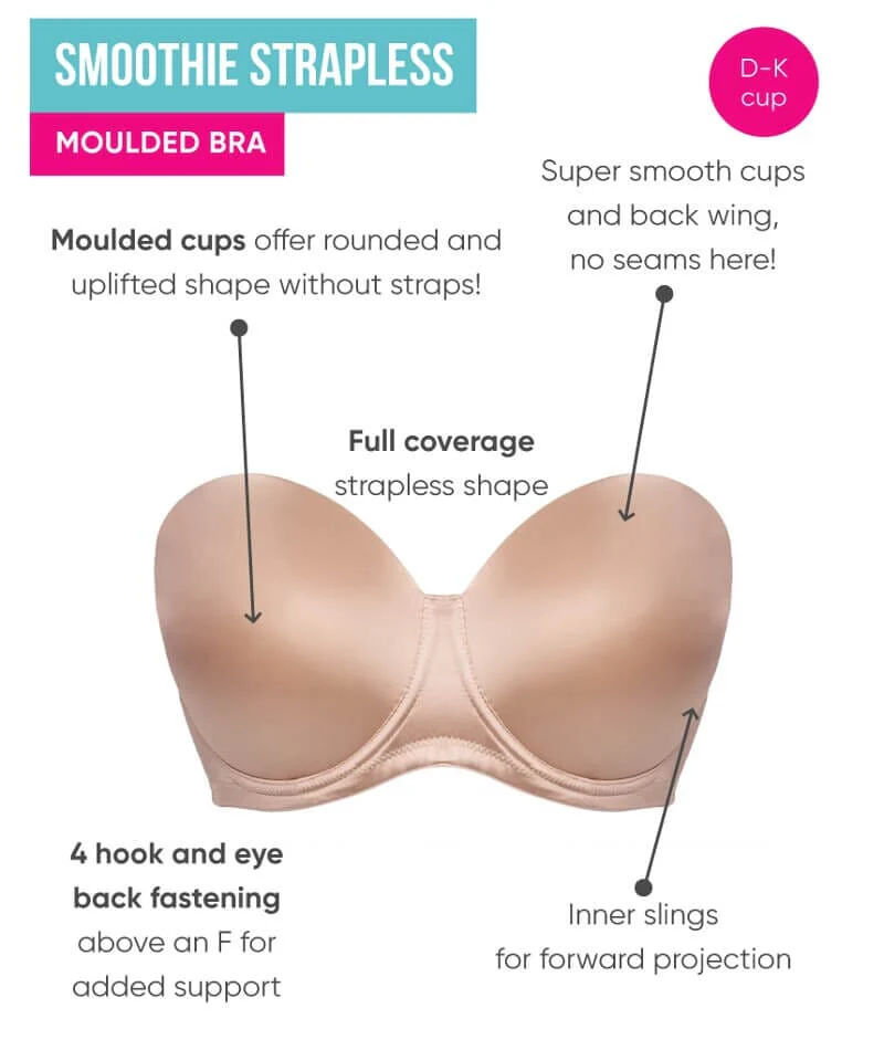 Curvy Kate Smoothie Strapless Moulded Bra - Latte - Image 8
