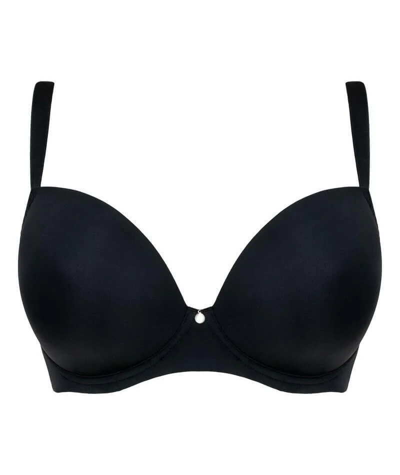 Curvy Kate Smoothie T-Shirt Plunge Bra - Black - Image 11