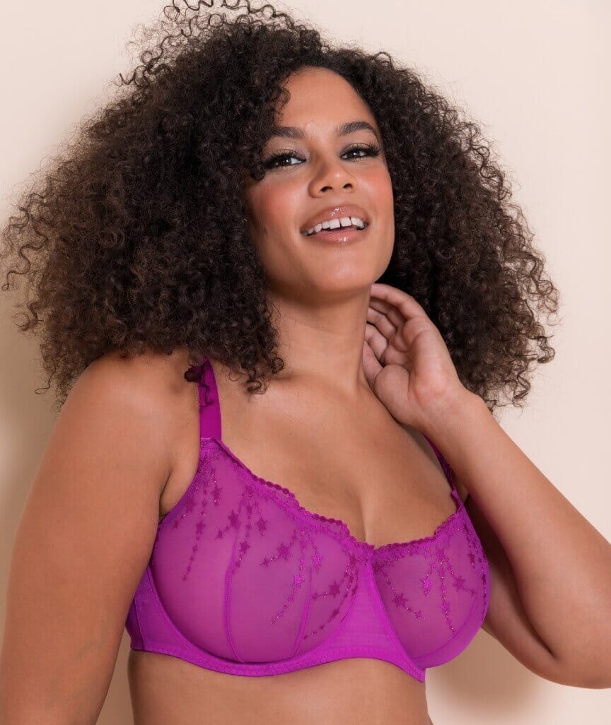 Curvy Kate Stardust Balcony Bra - Vivid Violet - Image 7