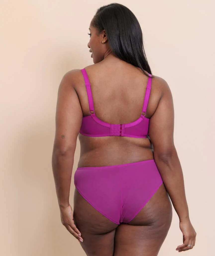 Curvy Kate Stardust Brazilian Brief - Vivid Violet - Image 5