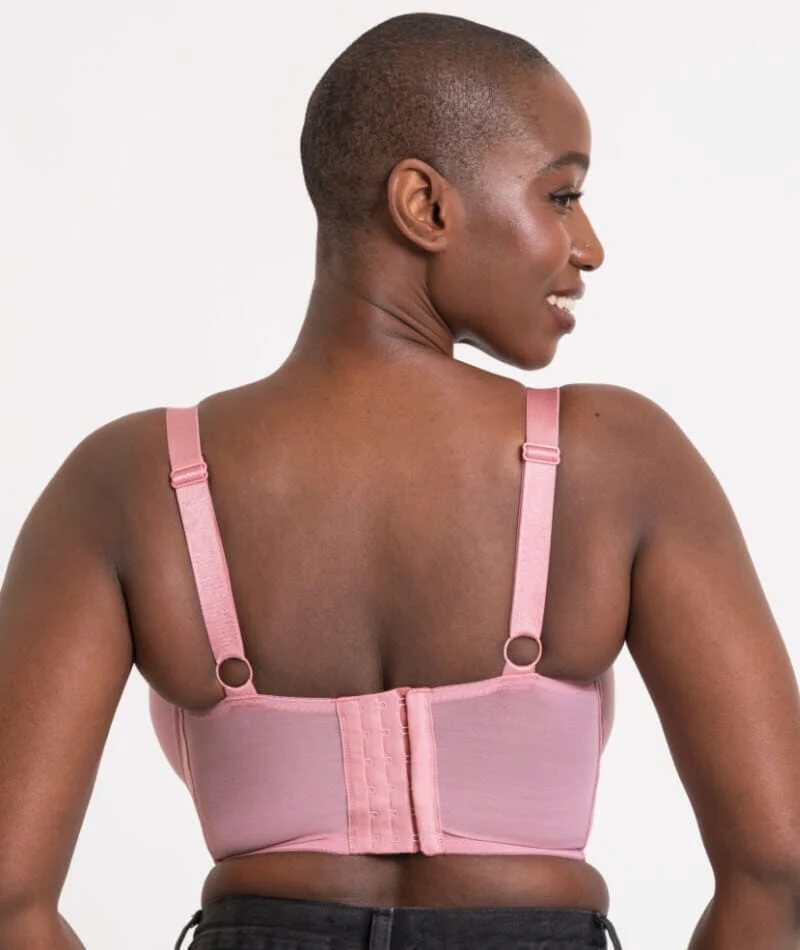 Curvy Kate Storm Longline Balcony Bra - Dusky Rose - Image 2
