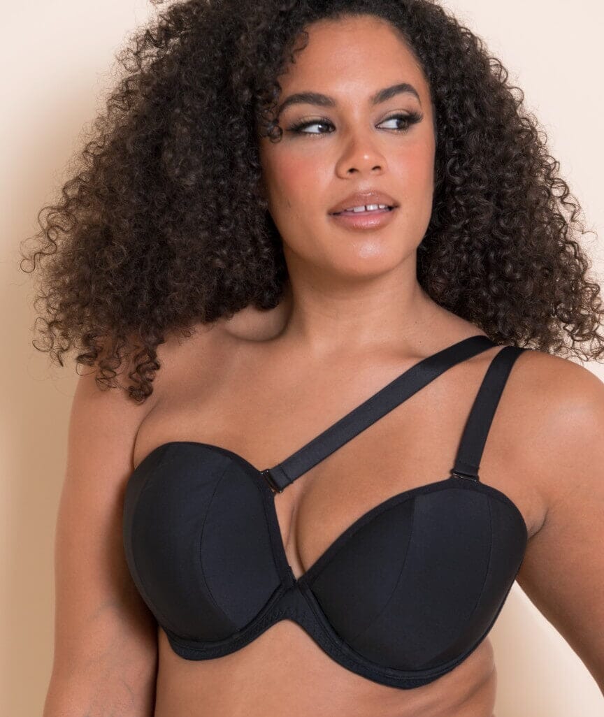 Curvy Kate Superhero Multiway Padded Plunge Bra - Black - Image 4