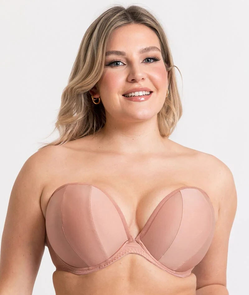 Curvy Kate Superhero Multiway Padded Plunge Bra - Latte - Image 2