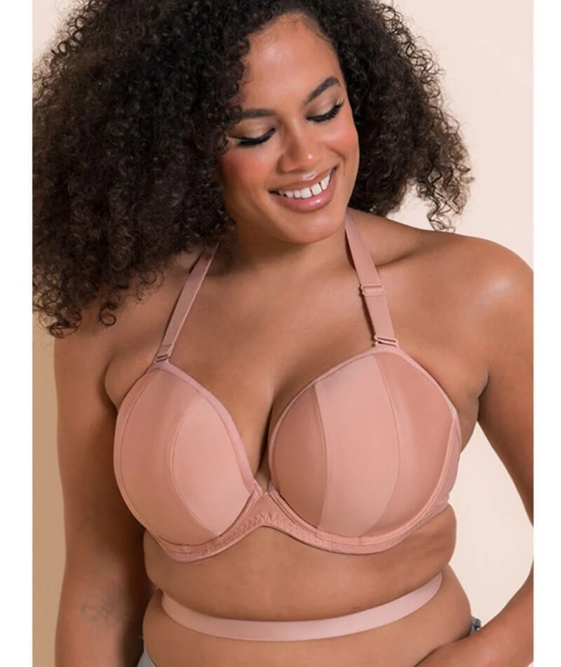 Curvy Kate Superhero Multiway Padded Plunge Bra - Latte - Image 4