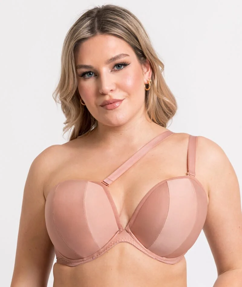 Curvy Kate Superhero Multiway Padded Plunge Bra - Latte - Image 5