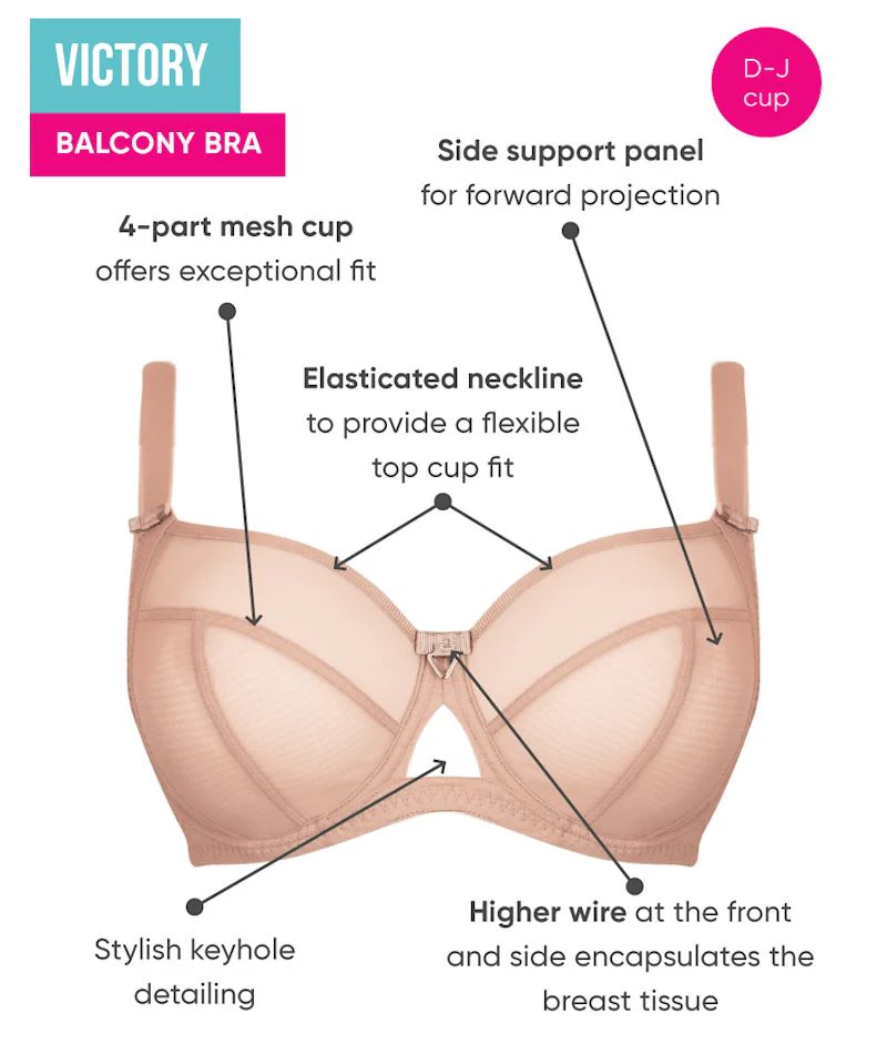 Curvy Kate Victory Balcony Bra - Latte - Image 7