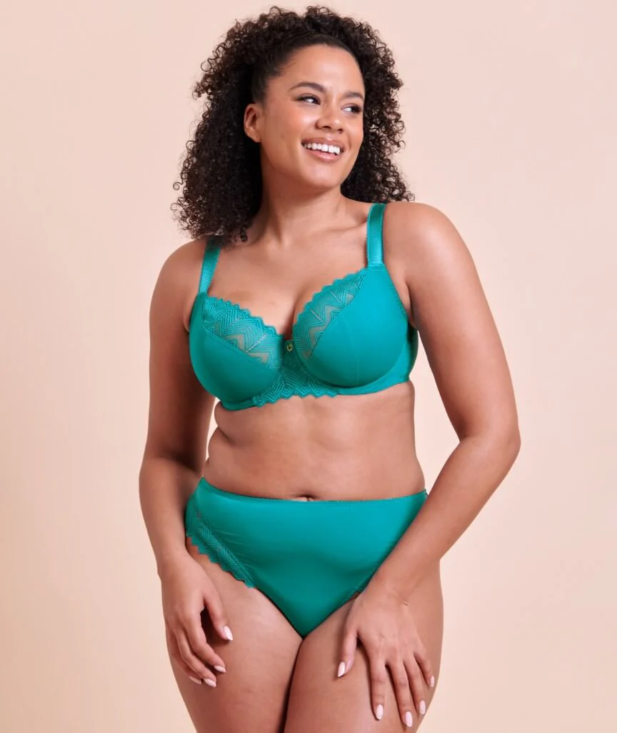 Curvy Kate Wild One Balcony Bra - Teal Blue - Image 6