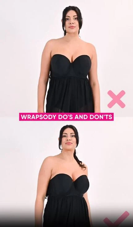 Curvy Kate Wrapsody Bandeau One Piece Swimsuit - Black - Image 16