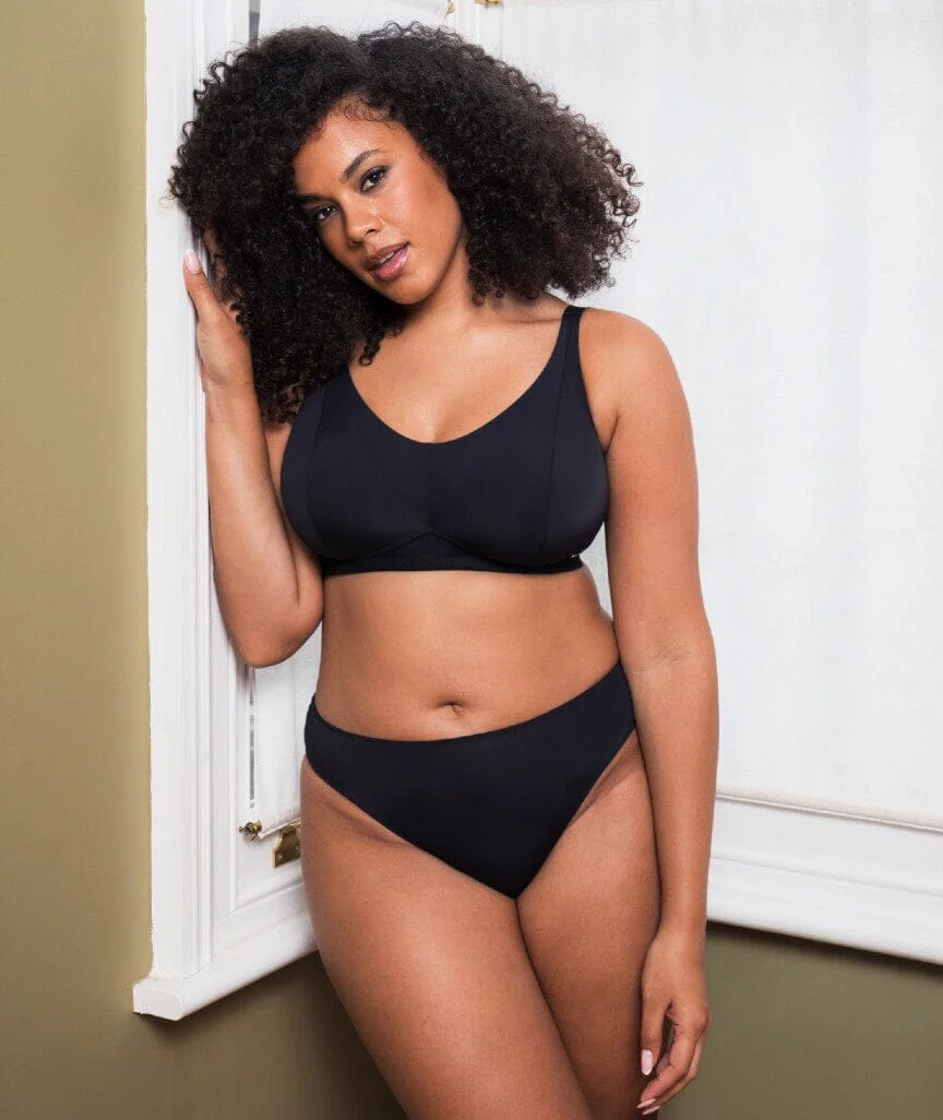 Curvy Kate Zen Wire-free Bralette - Black - Image 5