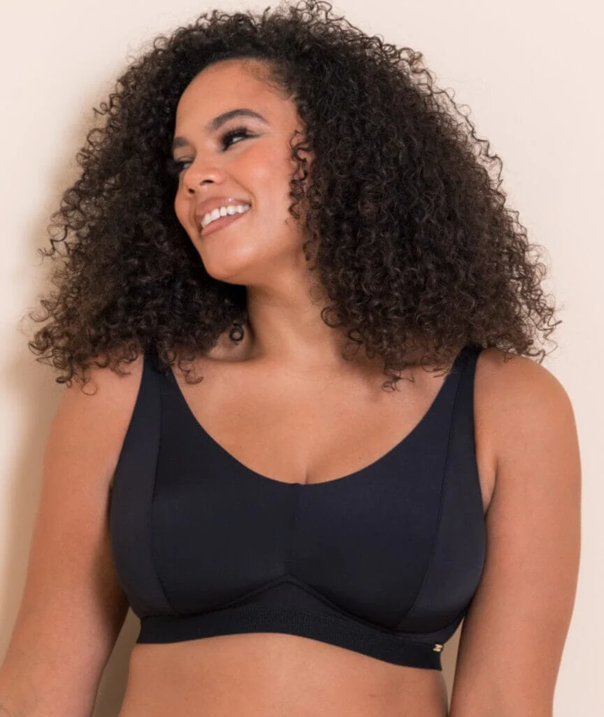 Curvy Kate Zen Wire-free Bralette - Black - Image 4