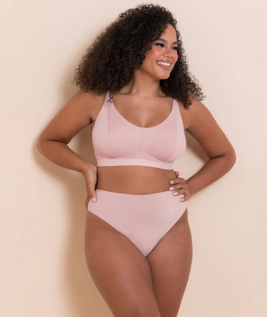 Curvy Kate Zen Wire-free Bralette - Blush Pink - Image 6