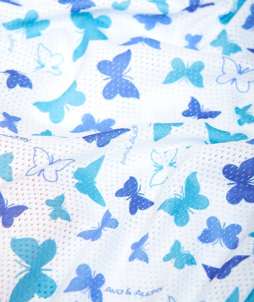 Curvy Lingerie Blue Butterfly Washbag - Large - Image 6