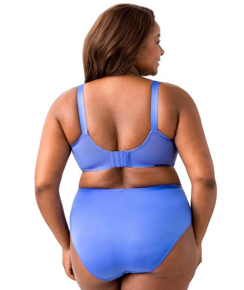 Elila Embroidered Lace Wire-Free Bra - Cobalt - Image 5