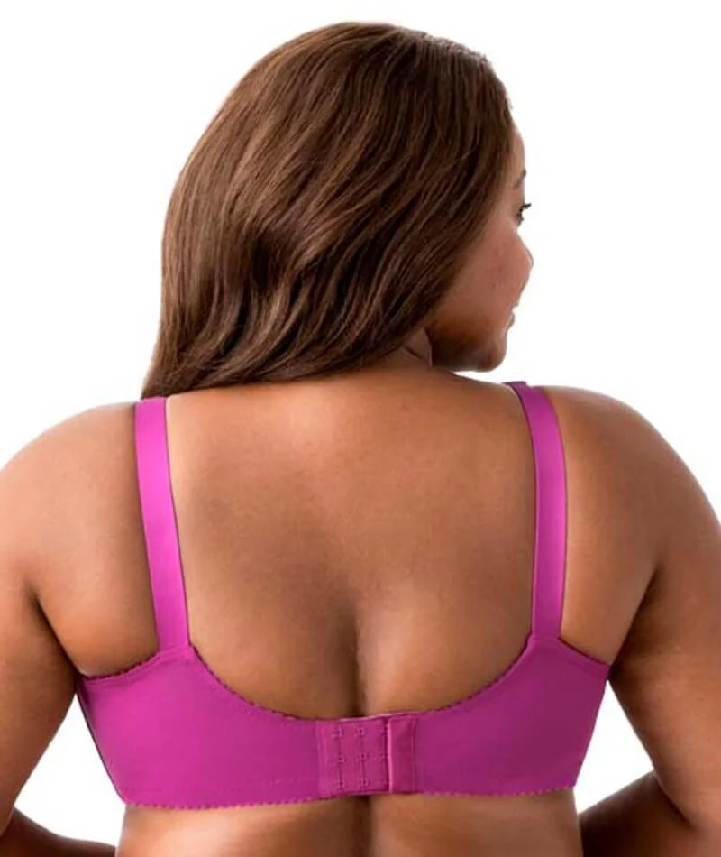 Elila Embroidered Lace Wire-Free Bra - Fuchsia - Image 2