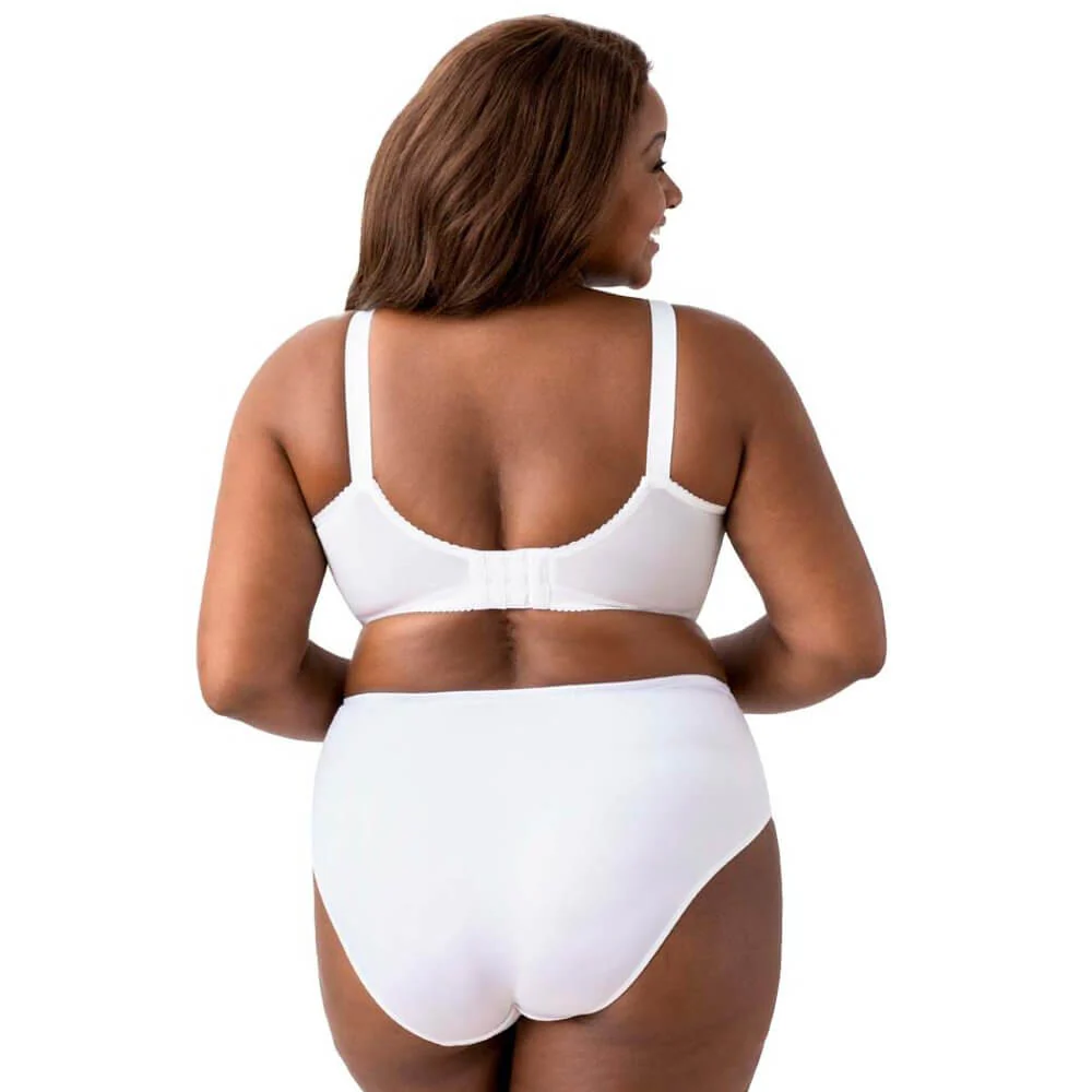 Elila Embroidered Lace Wire-Free Bra - White - Image 5