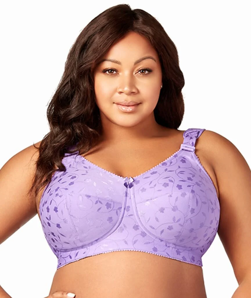 Elila Jacquard Wire-Free Bra - Lilac - Image 2