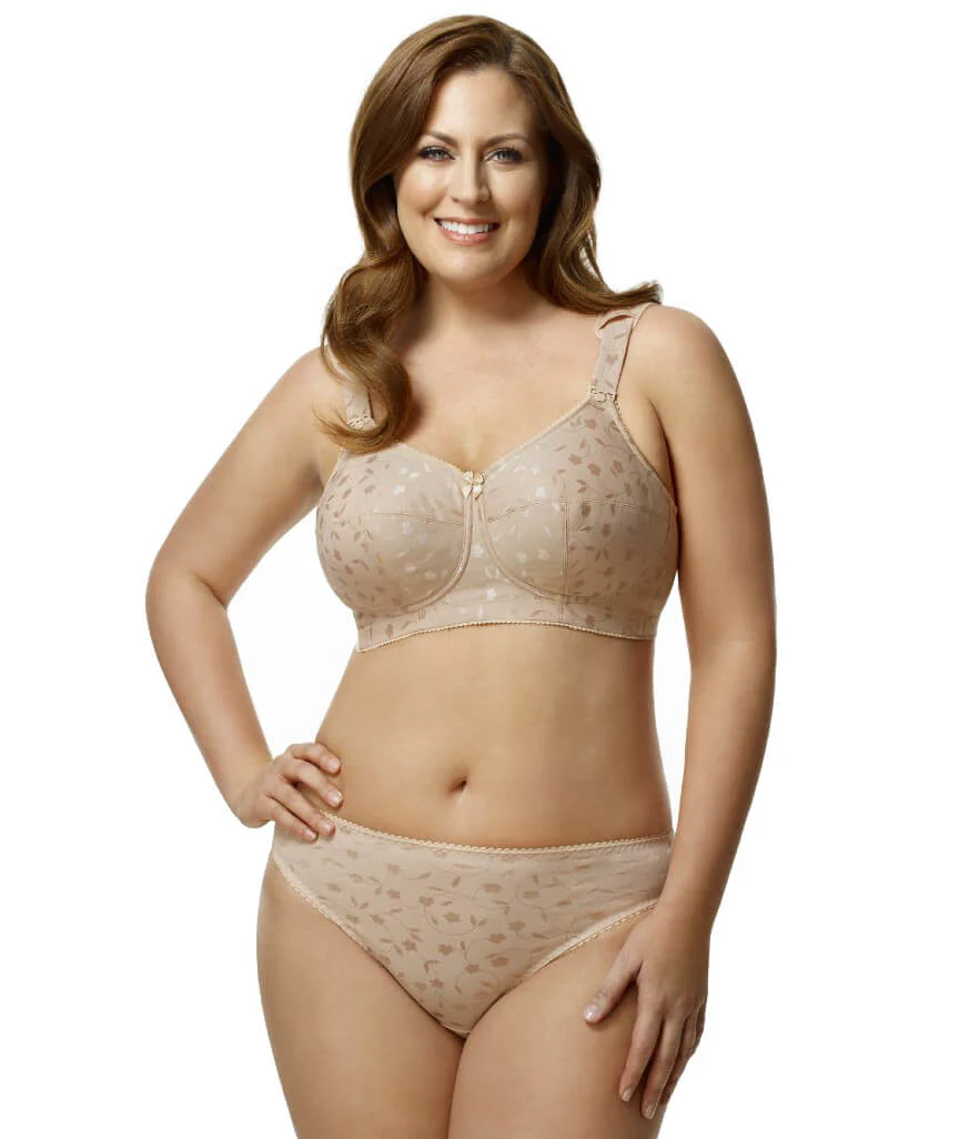 Elila Jacquard Wire-Free Bra - Nude - Image 3