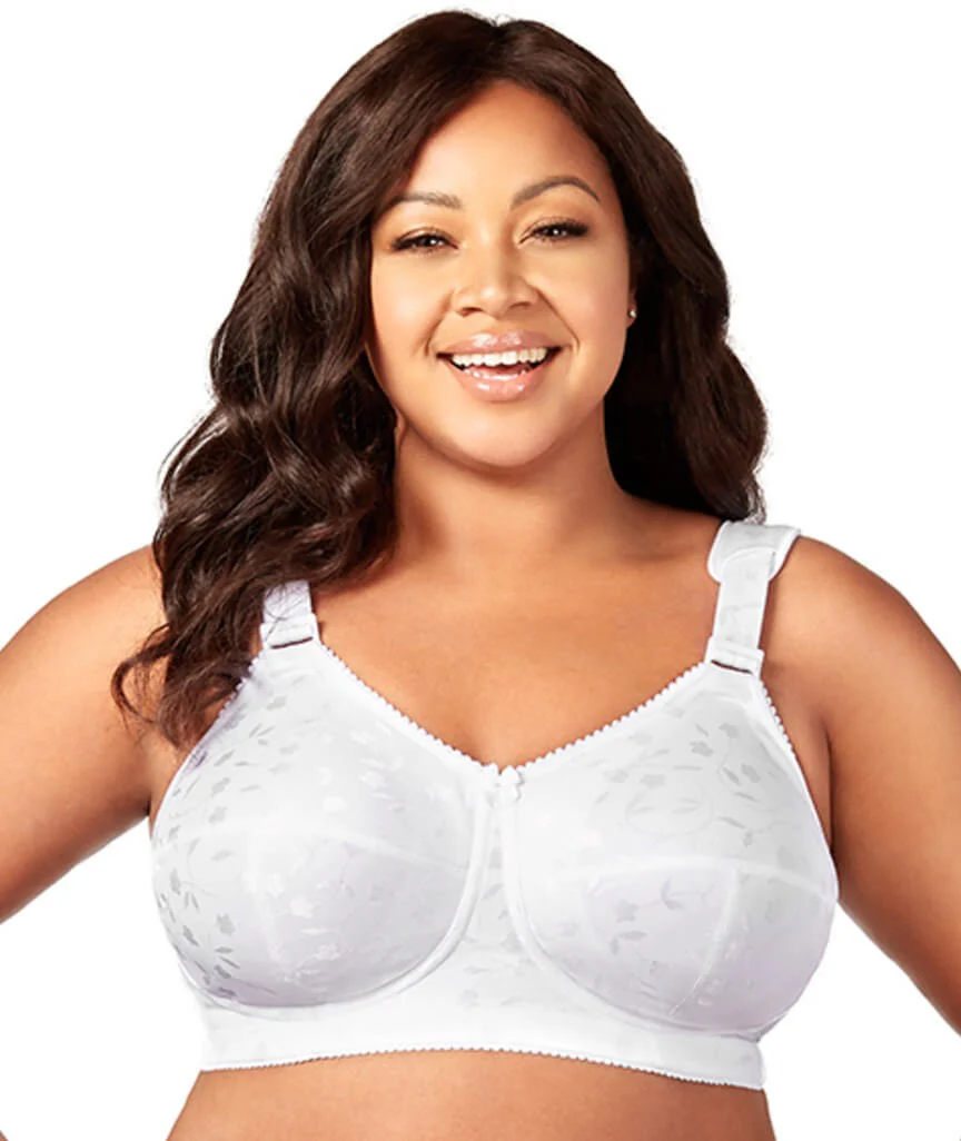 Elila Jacquard Wire-Free Bra - White - Image 2