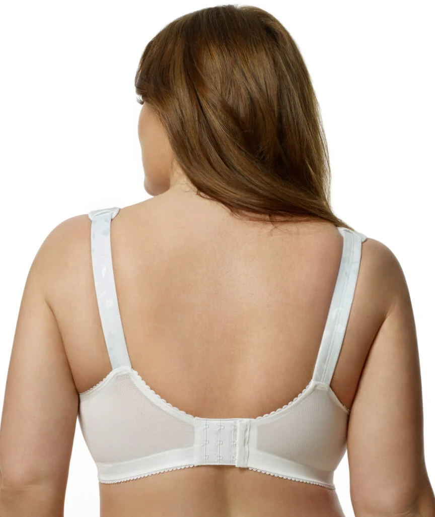 Elila Jacquard Wire-Free Bra - White - Image 3