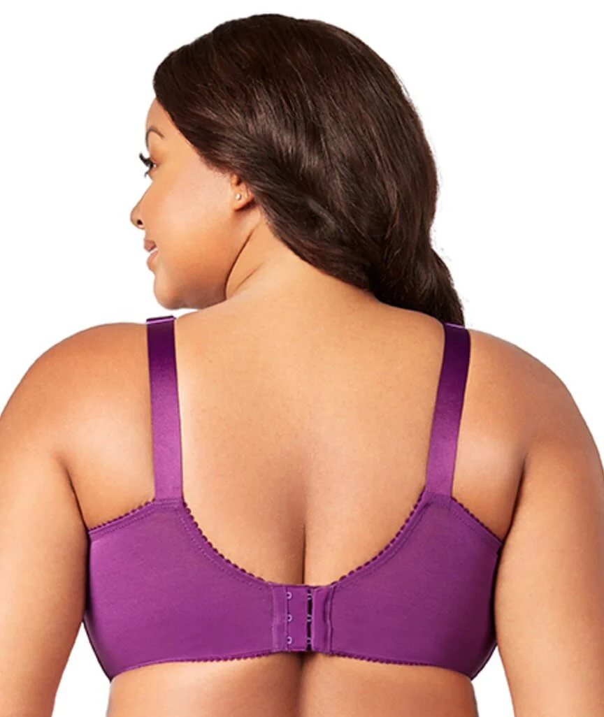 Elila Jacquard Wire-Free Bra - Aubergine - Image 2
