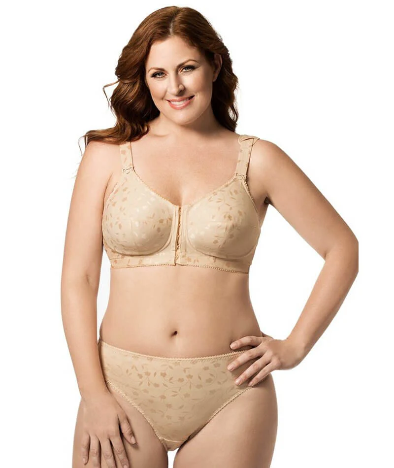 Elila Front Opening Wire-Free Posture Bra - Nude - Image 3