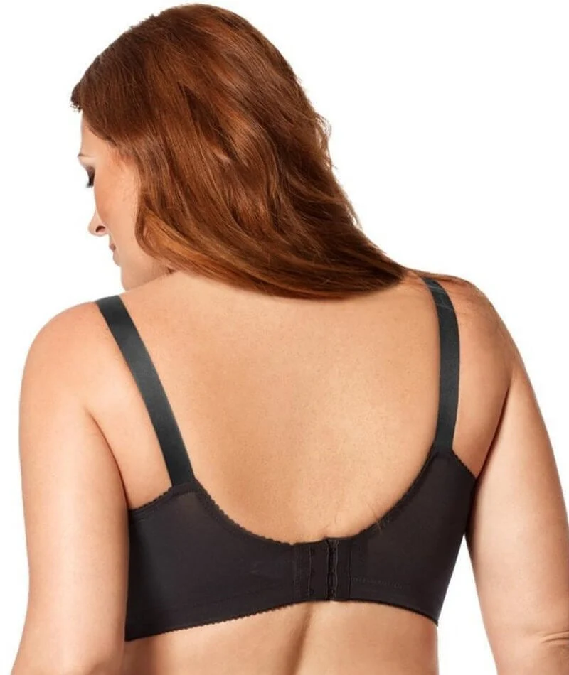 Elila Cotton Cup Wire-Free Nursing Bra - Black - Image 3