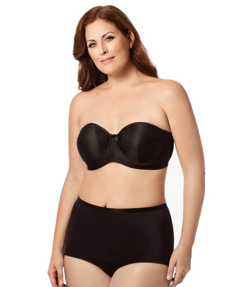 Elila Molded Spacer Underwired Strapless Bra - Black - Image 3