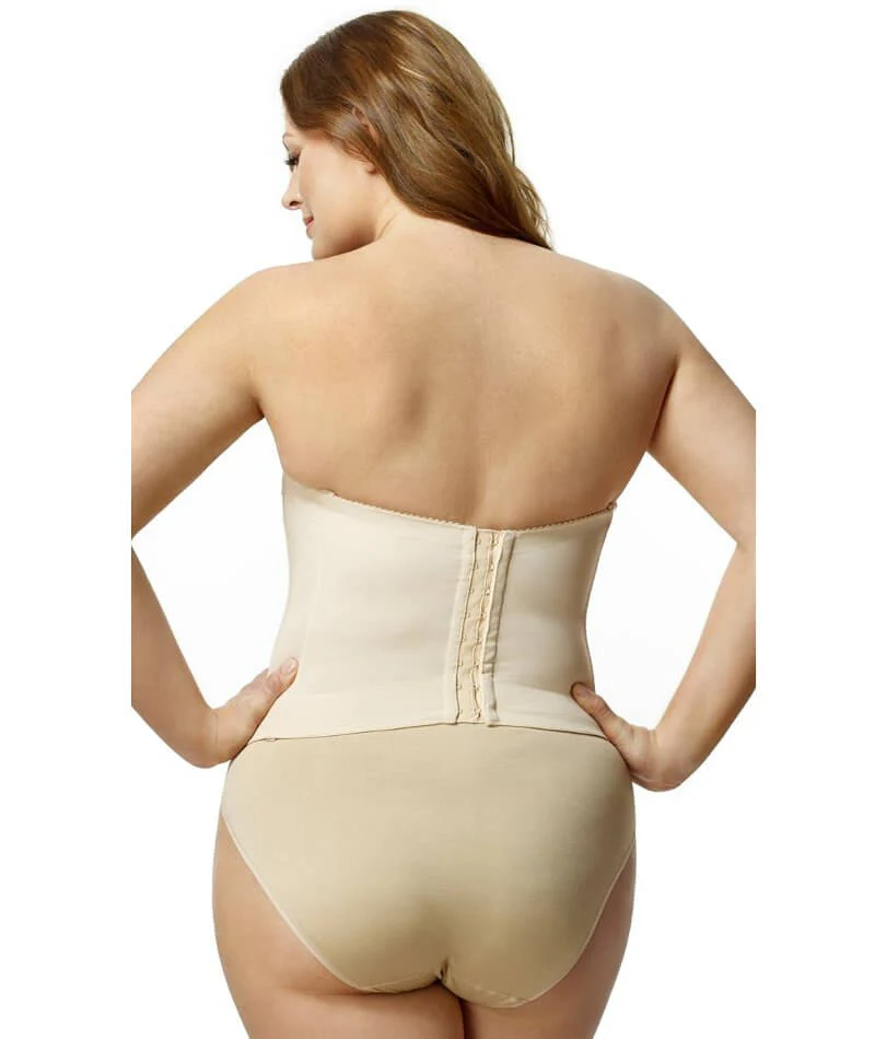 Elila Underwired Satin Strapless Longline - Nude - Image 4