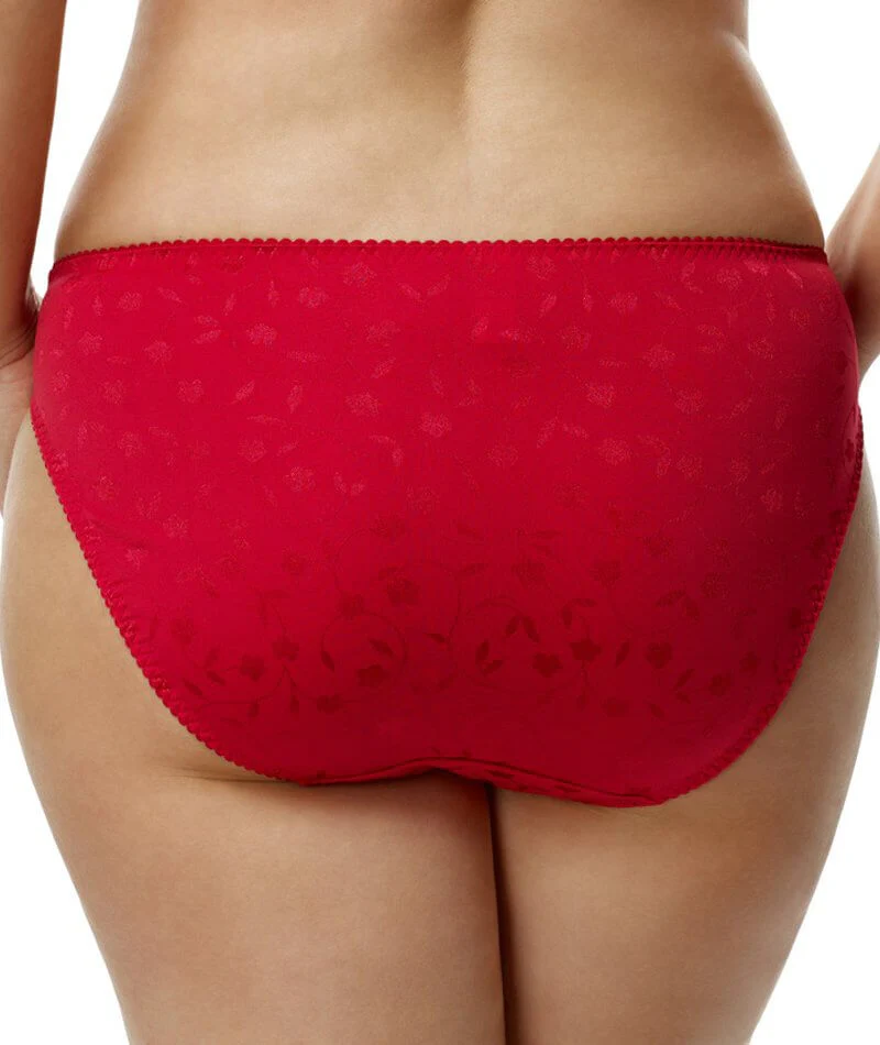 Elila Jacquard Brief - Red - Image 2
