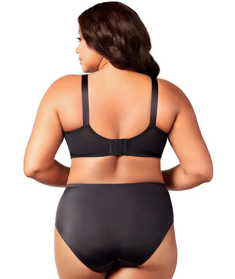 Elila Swiss Embroidered Microfiber Panty - Black - Image 4