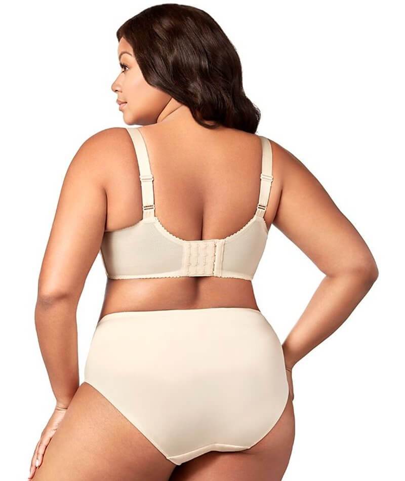 Elila Swiss Embroidered Soft Cup Wire-Free Bra - Nude - Image 4