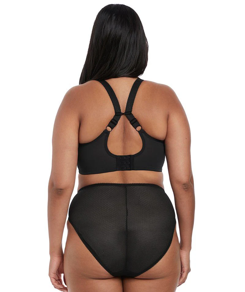 Elomi Charley Underwire Stretch Plunge Bra - Black - Image 12