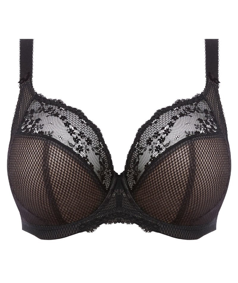 Elomi Charley Underwire Stretch Plunge Bra - Black - Image 15