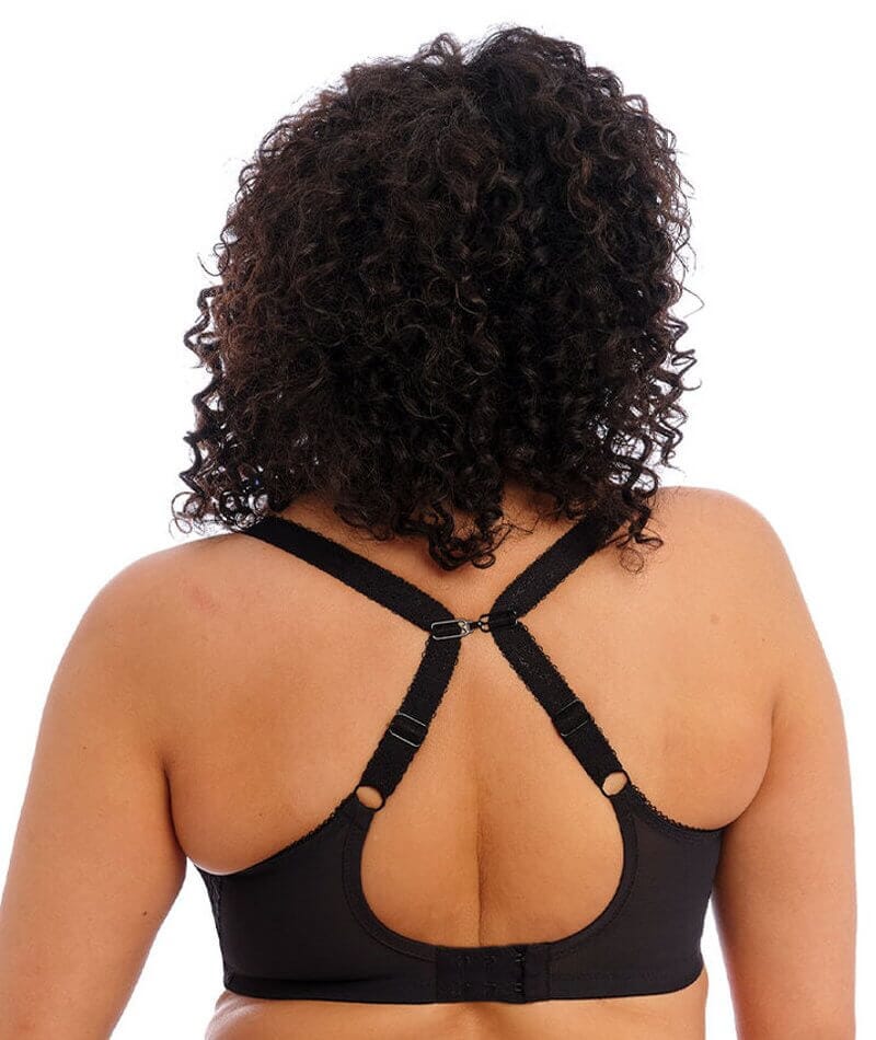 Elomi Charley Underwire Stretch Plunge Bra - Black - Image 2