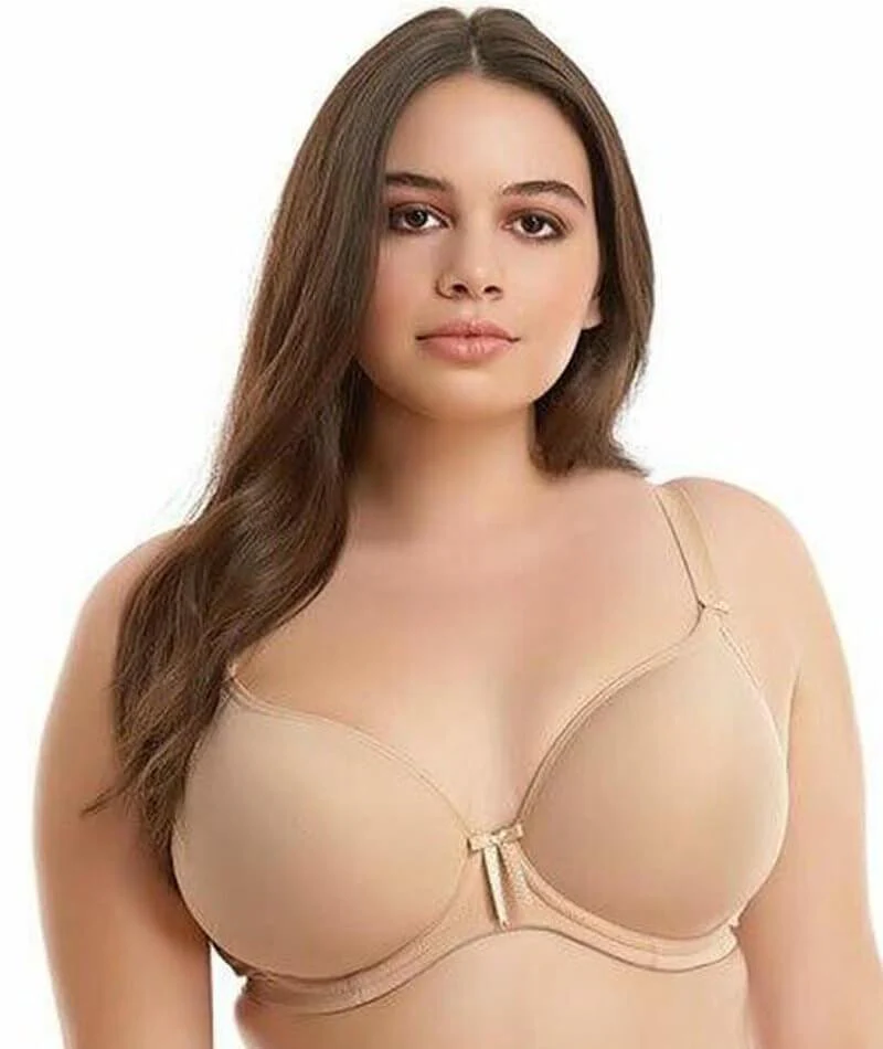 Elomi Bijou Underwire Banded Moulded Bra - Sand - Image 4