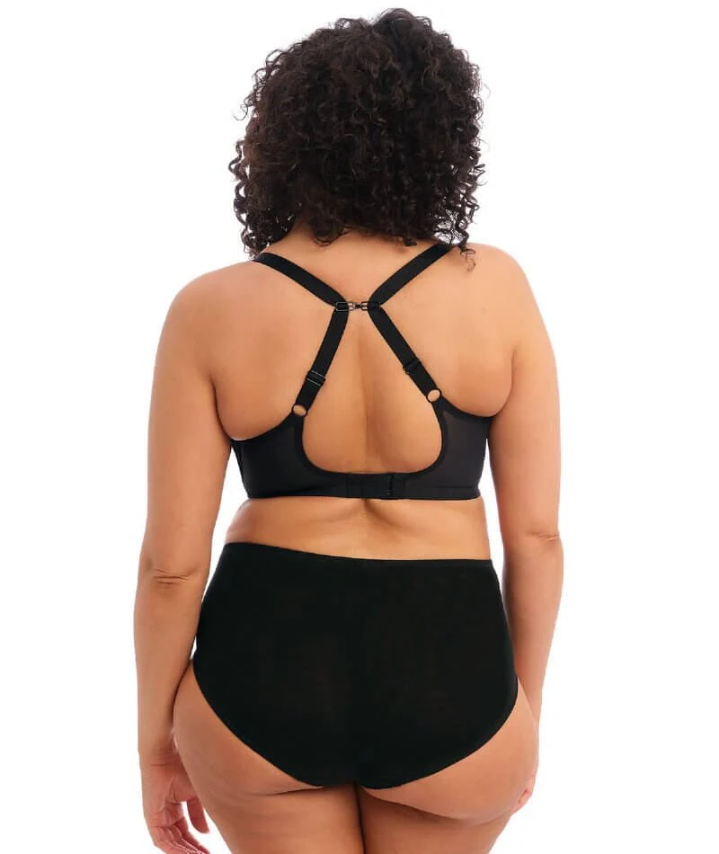 Elomi Brianna Underwire Padded Half Cup Bra - Black - Image 11