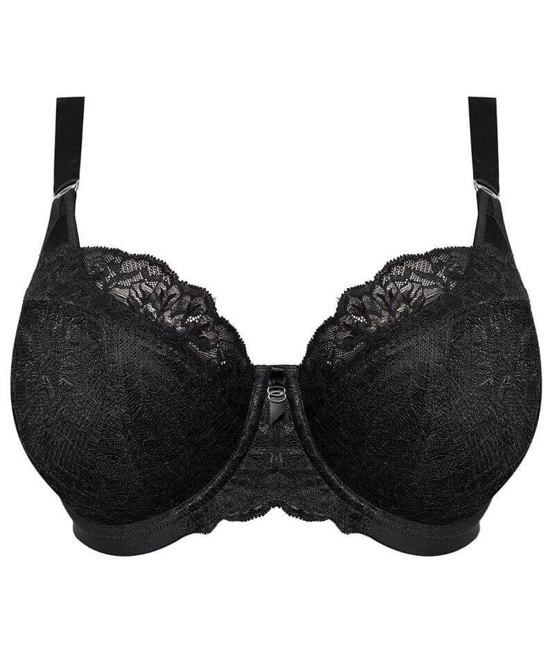 Elomi Brianna Underwire Padded Half Cup Bra - Black - Image 13
