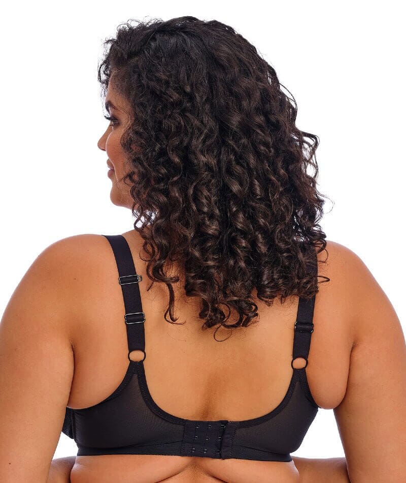 Elomi Brianna Underwire Padded Half Cup Bra - Black - Image 4